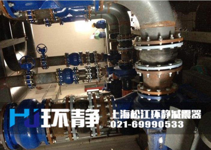 DN200<a href=http://www.ynffmc.cn target=_blank class=infotextkey>橡膠軟接頭</a>安裝實(shí)圖